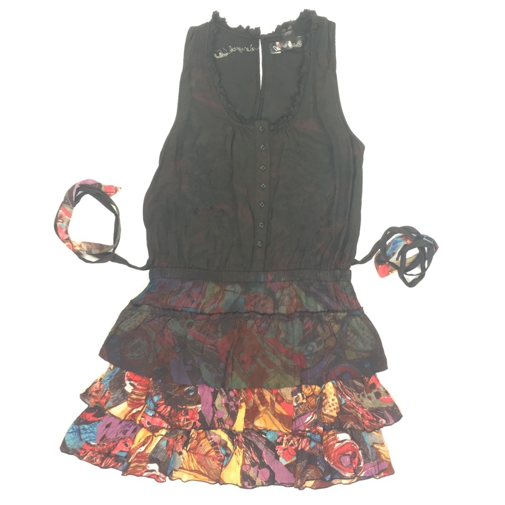 Desigual Ruffle Skirt Tank Dress